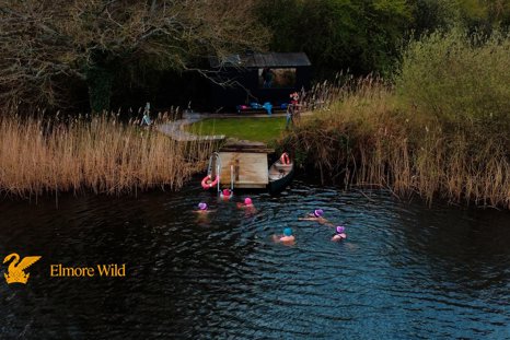 Communal wild swimming and sauna Elmore Estate