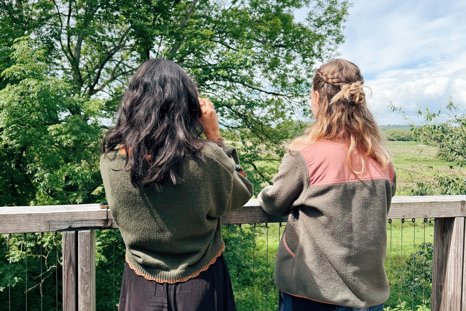 Earth minutes enjoying the view of the wetlands